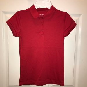 Girls Red Polo